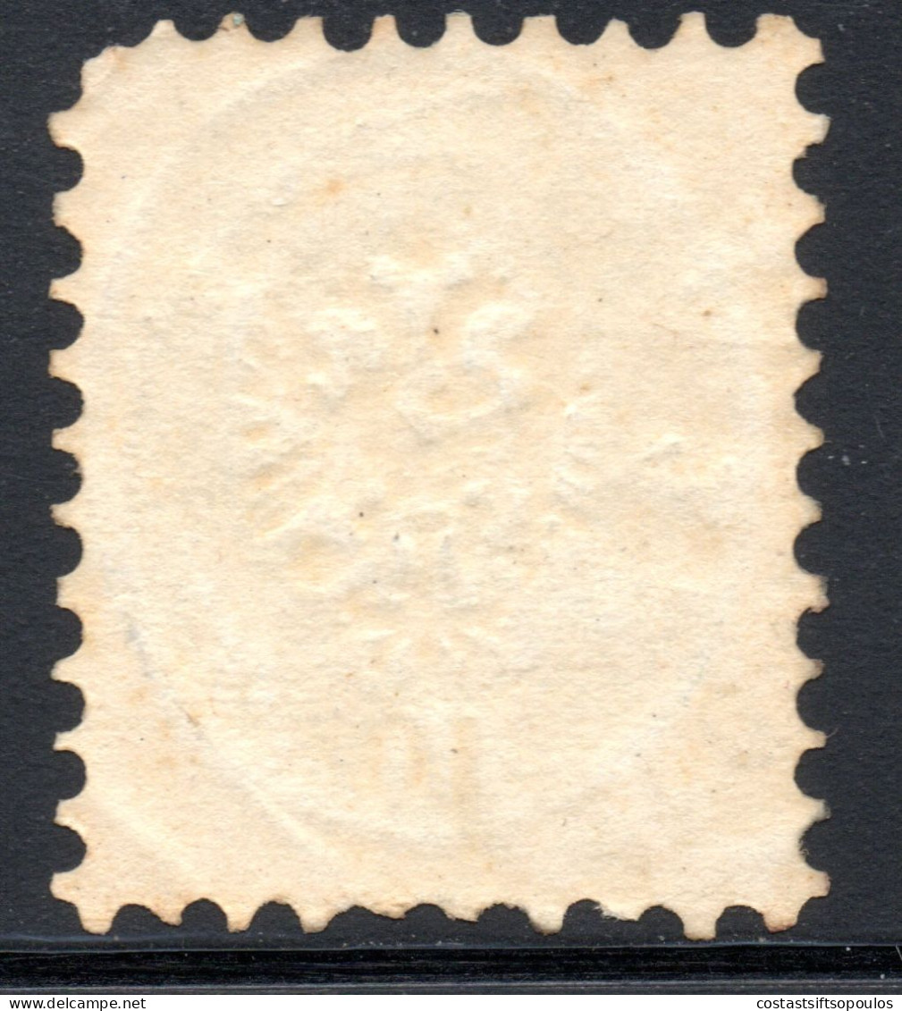 1784. AUSTRIA, ROMANIA .1864 LOMBARDY-VENETIA 10 SLD #23 KUSTENDJE POSTMARK, CORNER FAULT - Postmark Collection