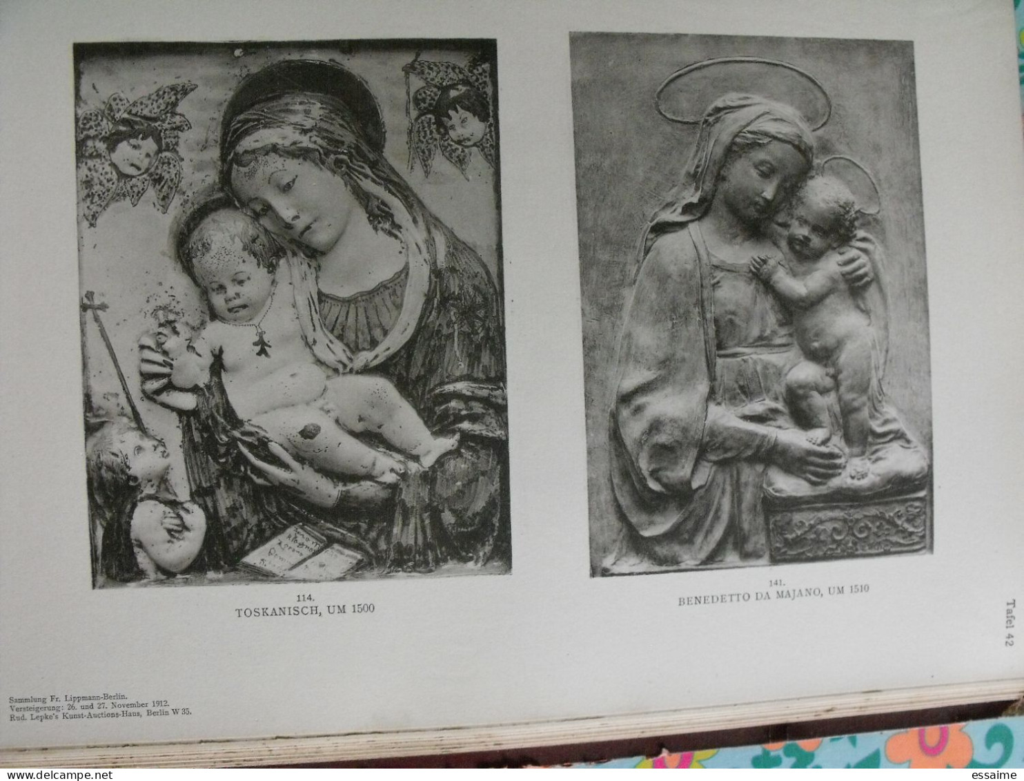 catalogue de vente friedrich lippmann. 1912 à berlin. brueghel giotto oudry cranach bosch bellegambe kulmbach jacopo