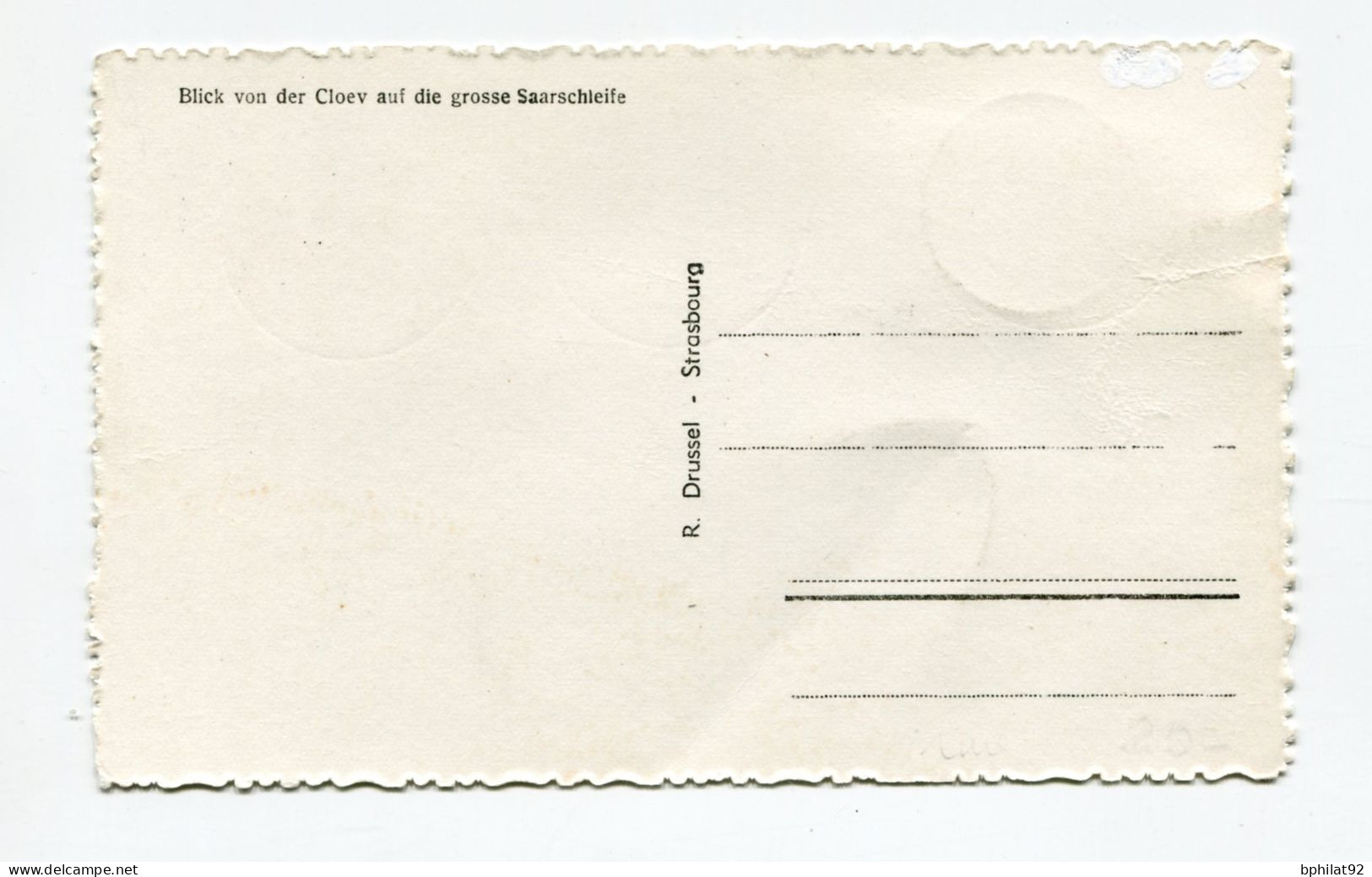 !!! ALLEMAGNE, SARRE, CARTE MAXIMUM DU CLOEV CACHET DE 1948. RARE - Cartoline Maximum