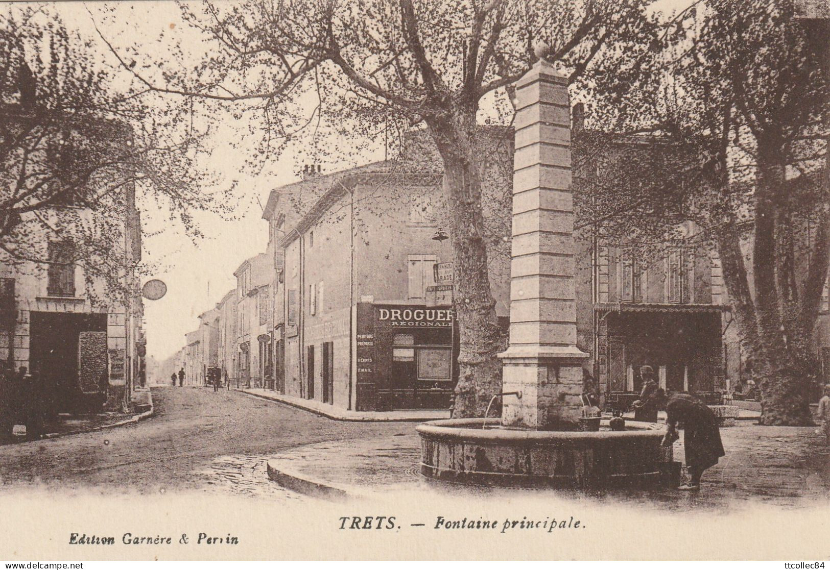 CPA-13-TRETS-Fontaine Principale - Trets