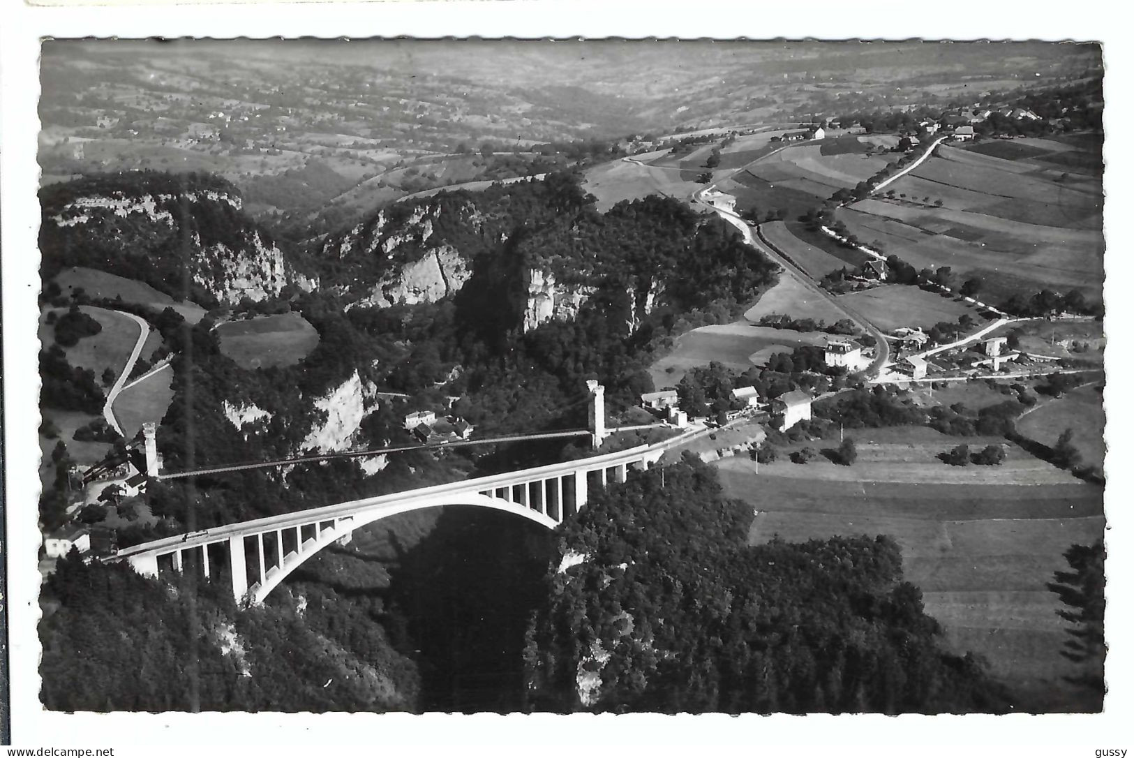 LES PONTS DE LA CAILLE Ca.1964: Vue Aérienne, CP D'origine - Saint-Julien-en-Genevois