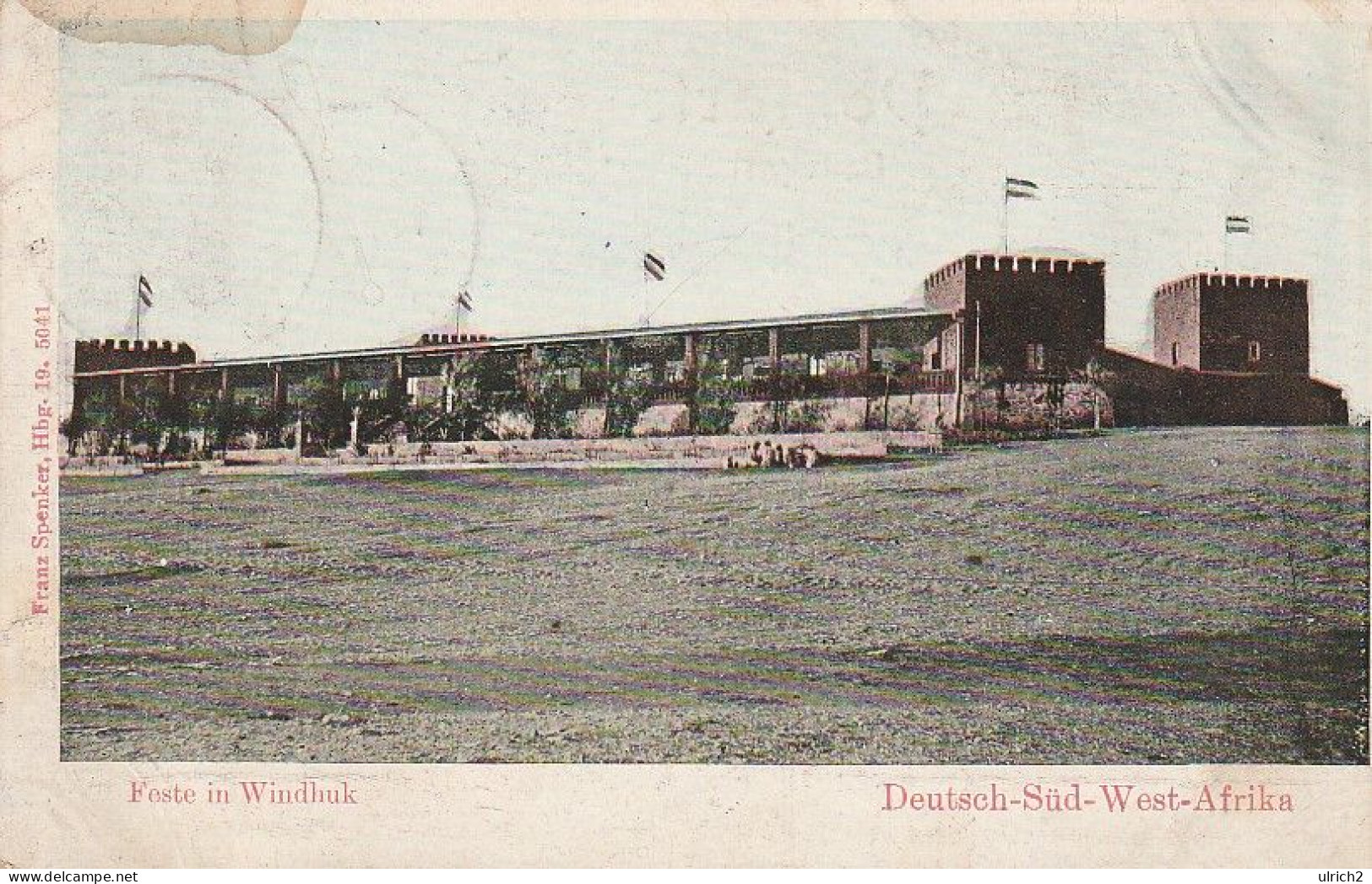 AK Windhuk - Feste - Deutsch-Süd-West-Afrika - Deutsche Seepost Via Lisboa Nach Hamburg - 1908 (65326) - Namibie