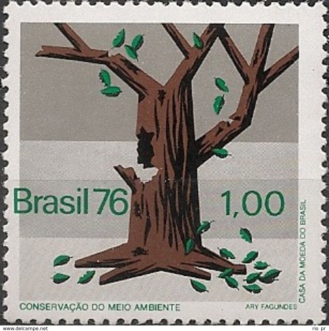 BRAZIL - ENVIRONMENTAL PROTECTION, TREE 1976 - MNH - Protection De L'environnement & Climat