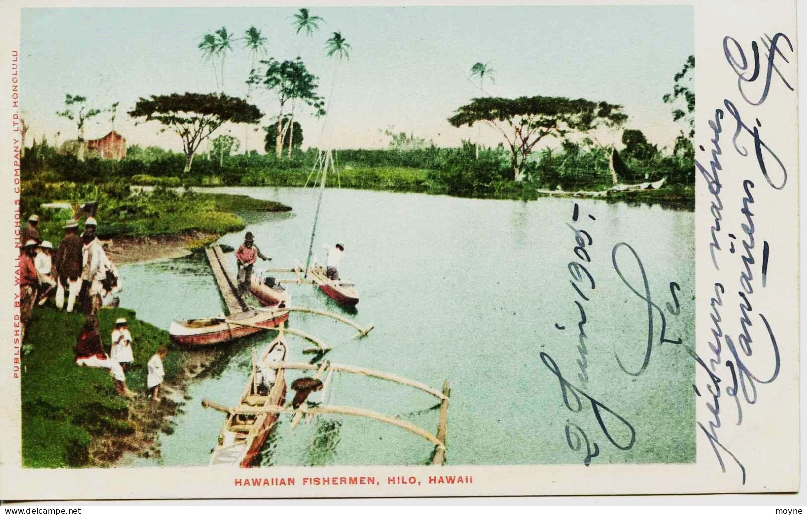 11348  - Etats Unis - HAWAII     -  HAWAIIAN  FISHERMEN , HILO , HAWAII  En 1905 - Honolulu