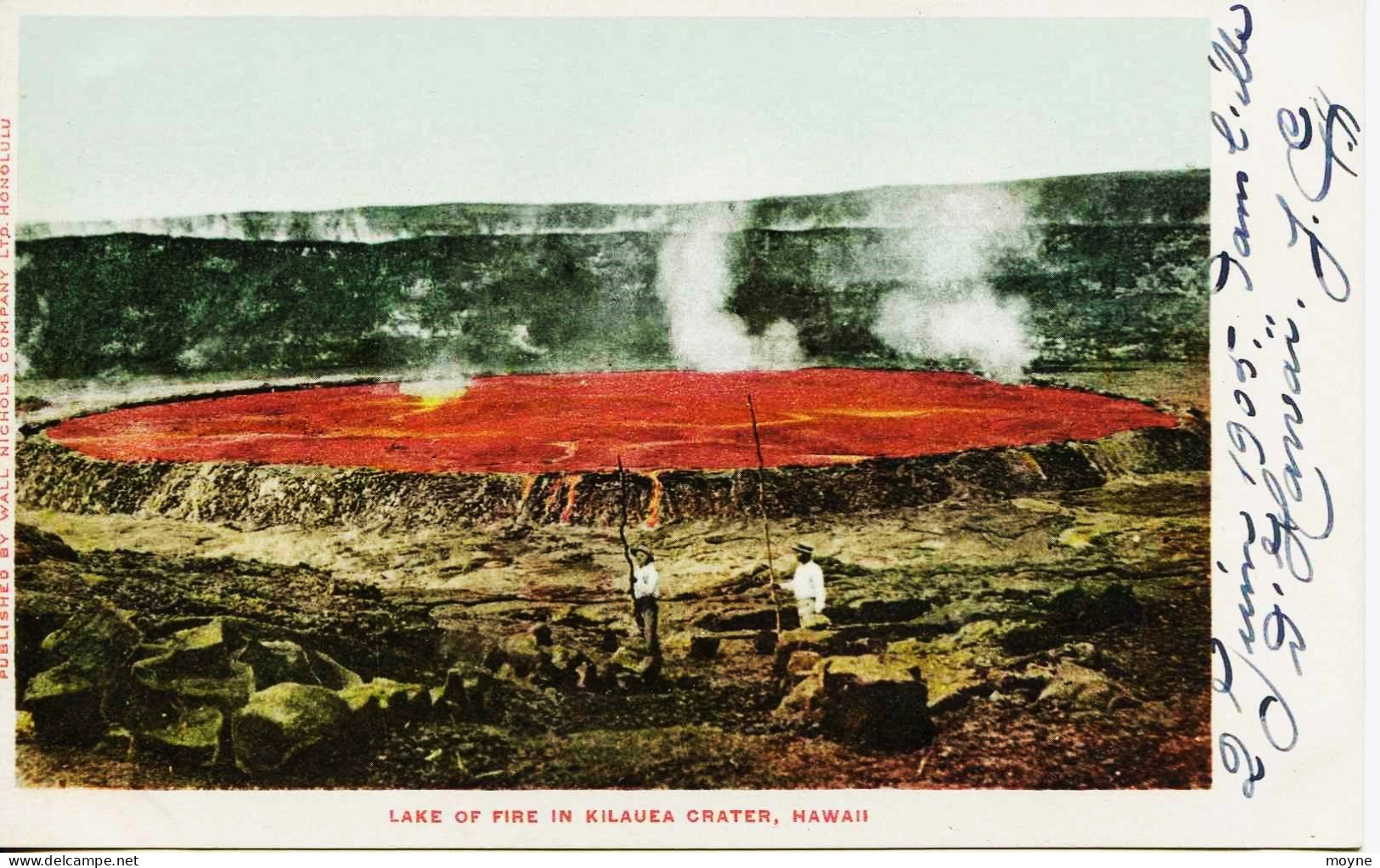 11349 - Amérique - Etats Unis - HAWAII   :   LAKE  OF FIRE IN KILAUEA CRATER , HAWAII En 1905 - Honolulu