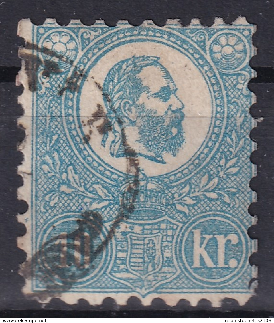HUNGARY 1871 - Canceled - Sc# 4a - Light Blue - Used Stamps