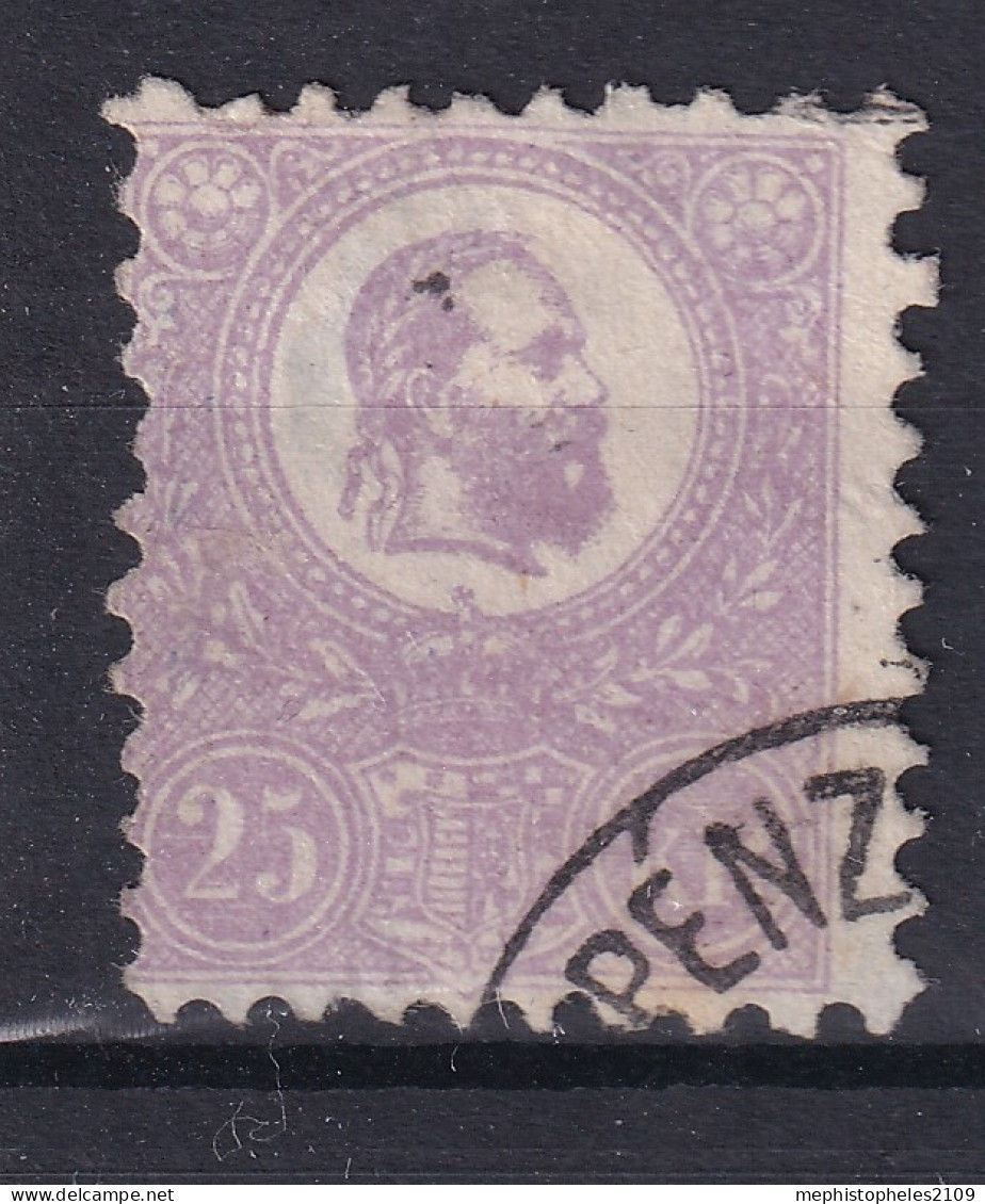 HUNGARY 1871 - Canceled - Sc# 6a - Bright Lilac - Used Stamps