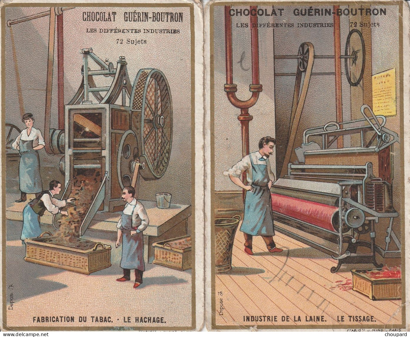 8  Chromos Du Chocolat  Guérin  Boutron - Guérin-Boutron