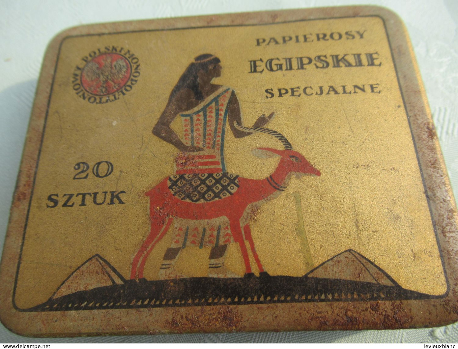 Boite Métallique /cigarette/ Papierrosy EGIPSKIE SpecjalnePolski//Vers 1930-1939             BFPP283 - Cajas