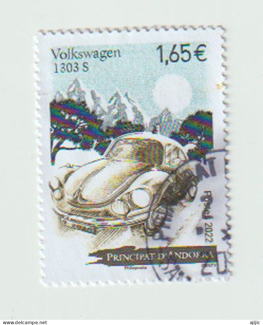 ANDORRA. 2022 Volkswagen 1303S (Beetle) GSR. Timbre Oblitéré., 1 ère Qualité - Used Stamps