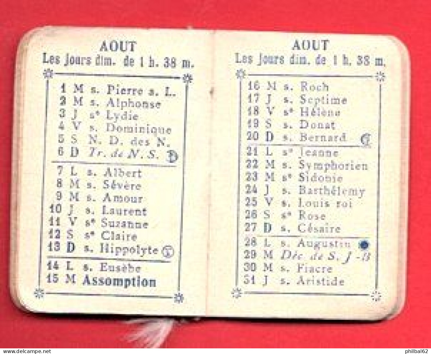 Petit Calendrier Agenda 1916. - Small : 1901-20