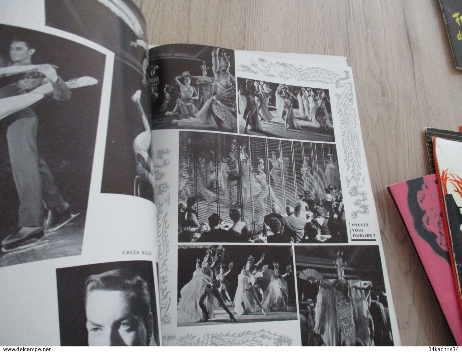 STC 35 Programme illustré par Brémot Lido 1955 Paris Nu NUde musique spectacle  cirque magie.....Pubs