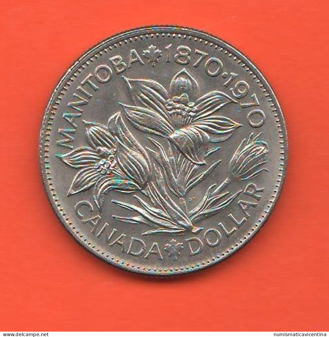 Canada 1 Dollar 1970 Manitoba Nickel Coin - Canada