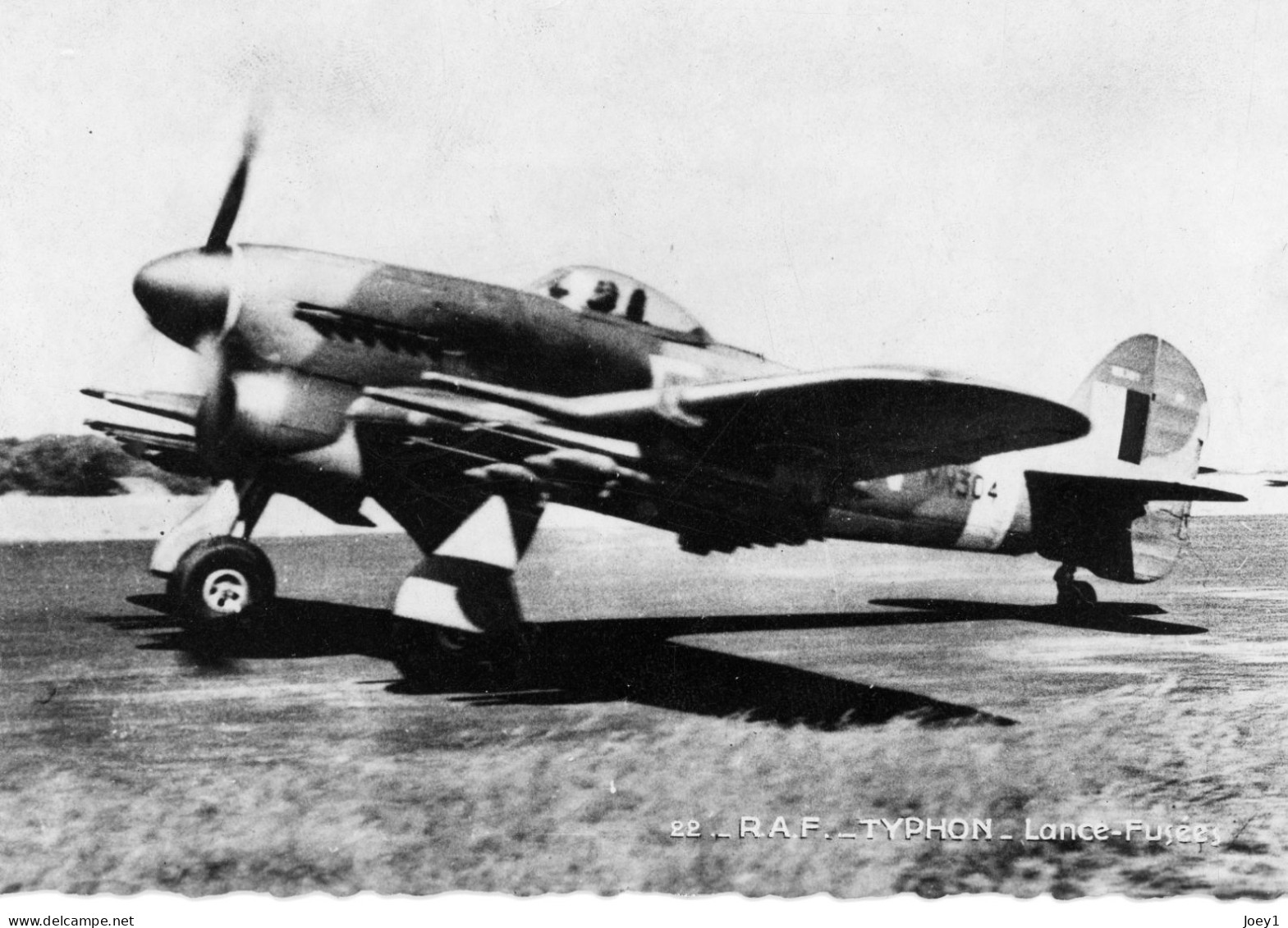 Cpsm RAF Hawker "Typhon" Lance Fusées - 1939-1945: 2ème Guerre