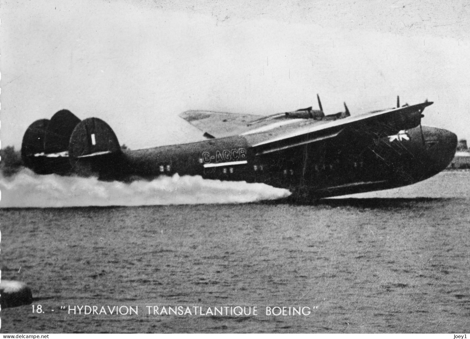 Cpsm Hydravion Transatlantique Boeing - 1939-1945: 2ème Guerre