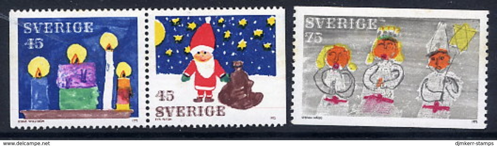 SWEDEN 1972 Christmas  MNH / **.  Michel 776-78 - Unused Stamps