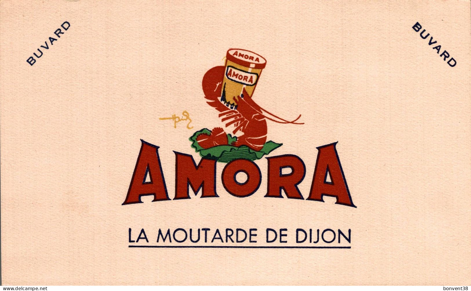 J1709 -  BUVARD - AMORA - Moutarde De DIJON - Ppp - Moutardes