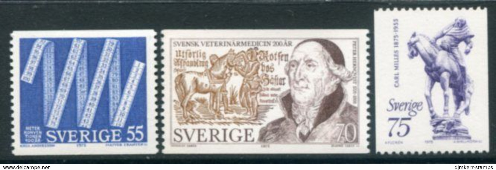 SWEDEN 1975 Anniversaries MNH / **..  Michel 903-05 - Ungebraucht