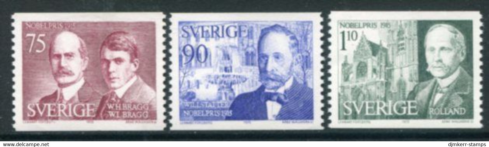 SWEDEN 1975 Nobel Laureates Of 1915  MNH / **.  Michel 932-34 - Neufs