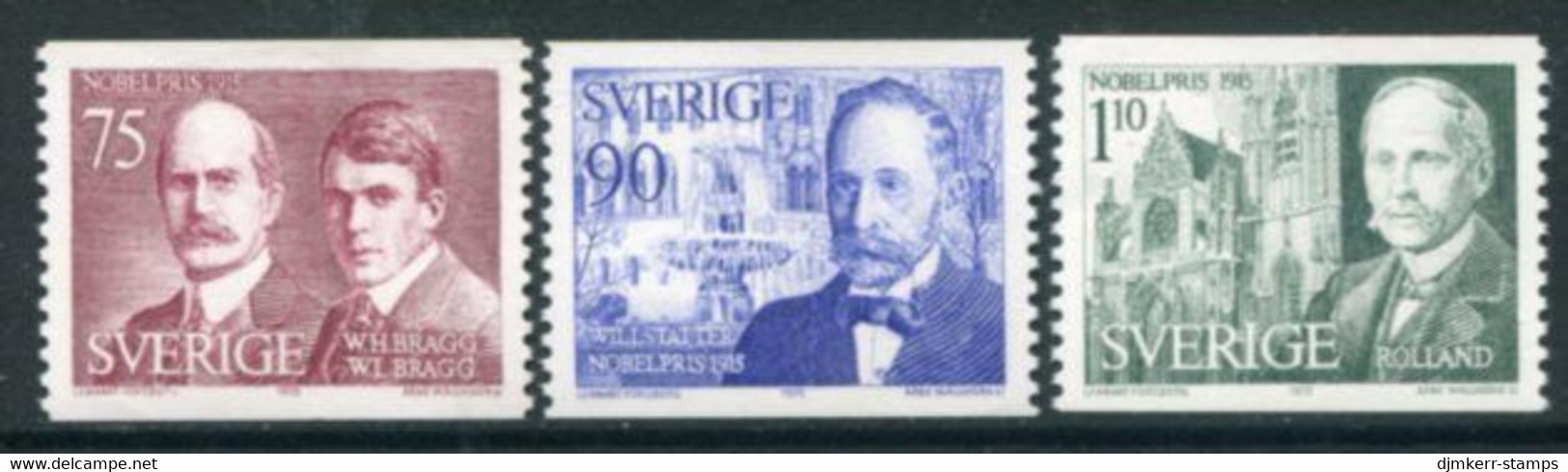 SWEDEN 1975 Nobel Laureates Of 1915  MNH / **.  Michel 932-34 - Ungebraucht