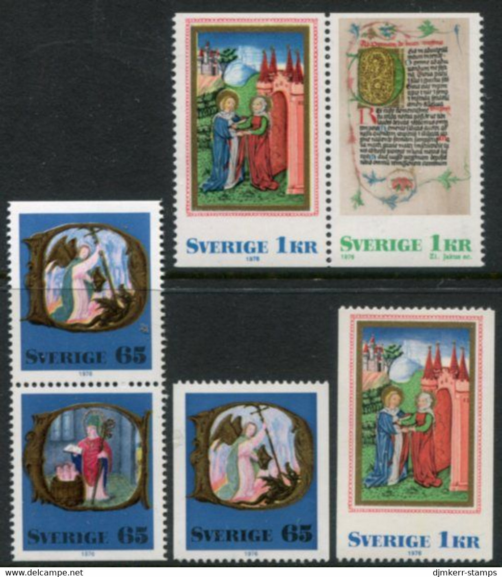 SWEDEN 1976 Christmas Set MNH / **.  Michel 966-69 - Unused Stamps
