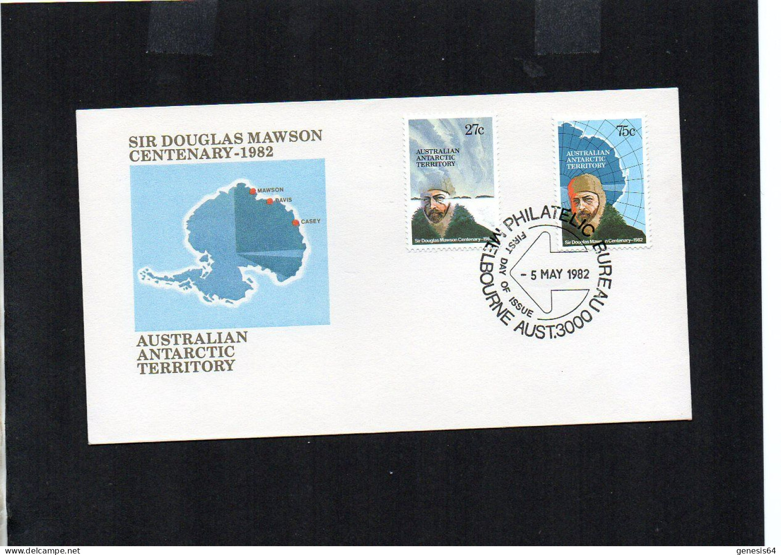 AAT Cover 1982. Polar Philately - FDC Sir Douglas Mawson Centenary - (1ATK130) - Other & Unclassified