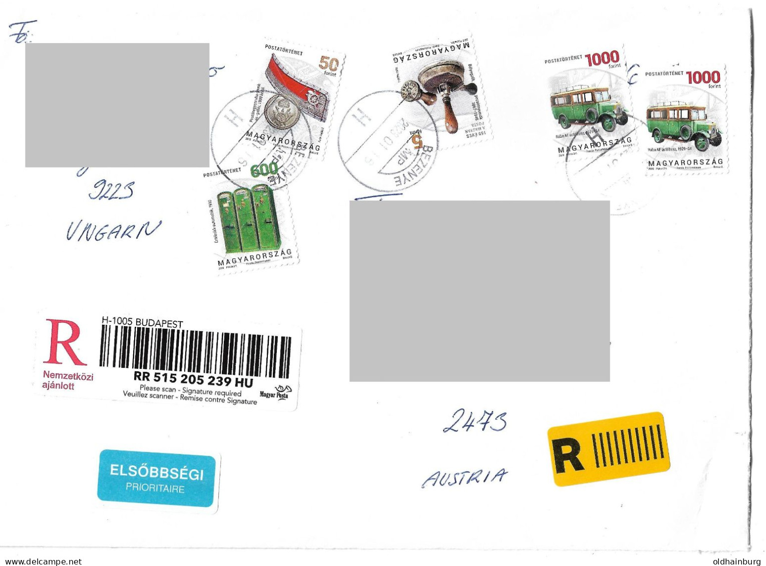 2275b: Ungarn- Bedarfspost 2023 Nach Hainburg An Der Donau - Covers & Documents