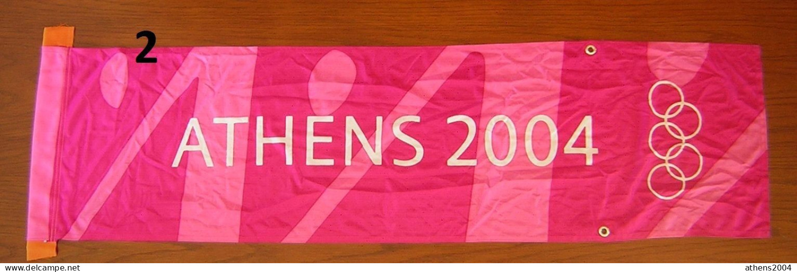 Athens 2004 Olympic Games, Official Flag #2 - Bekleidung, Souvenirs Und Sonstige