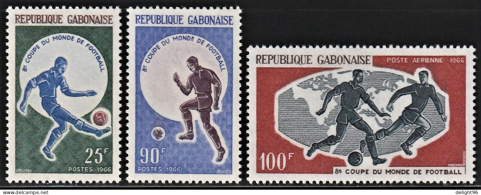 1966 Gabon FIFA World Cup In England Set (** / MNH / UMM) - 1966 – Angleterre