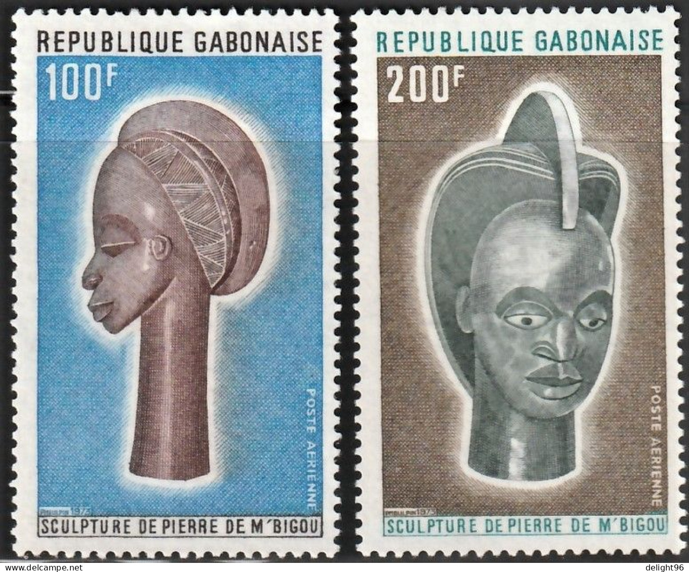 1973 Gabon Stone Sculptures Set (** / MNH / UMM) - Autres & Non Classés
