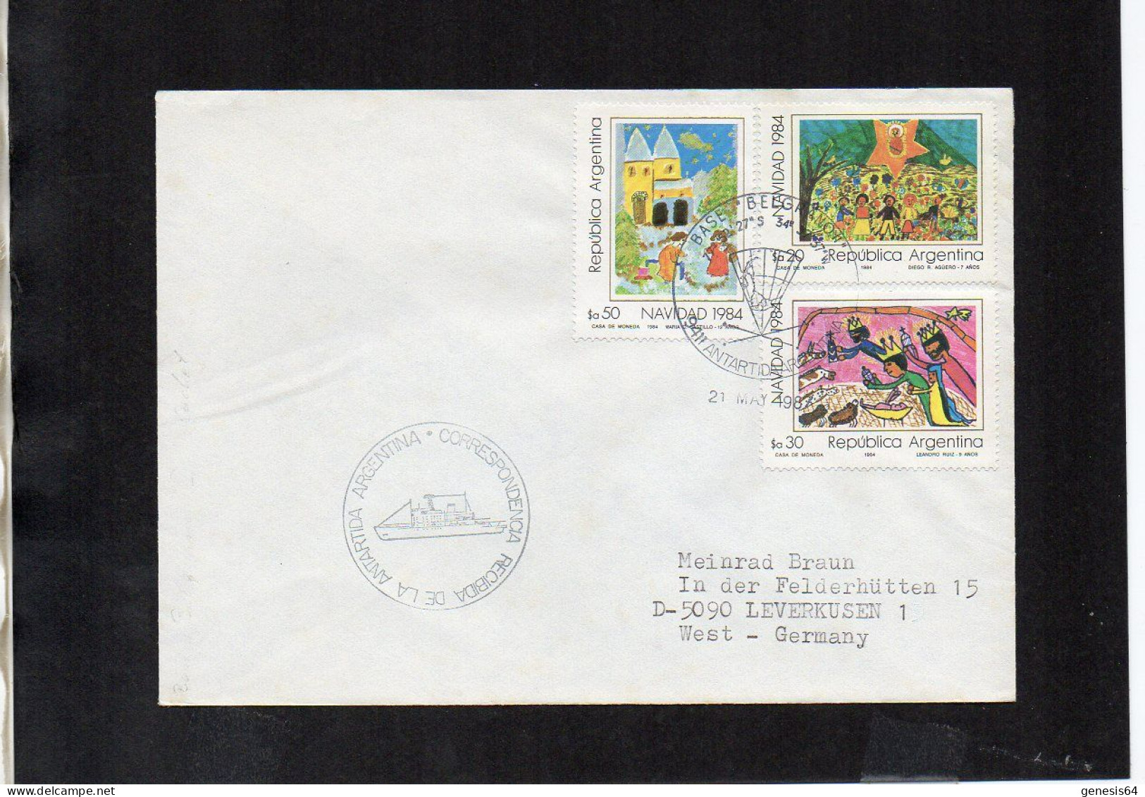 Argentina Cover 1987 - Polar Philately (1ATK168) - Otros & Sin Clasificación