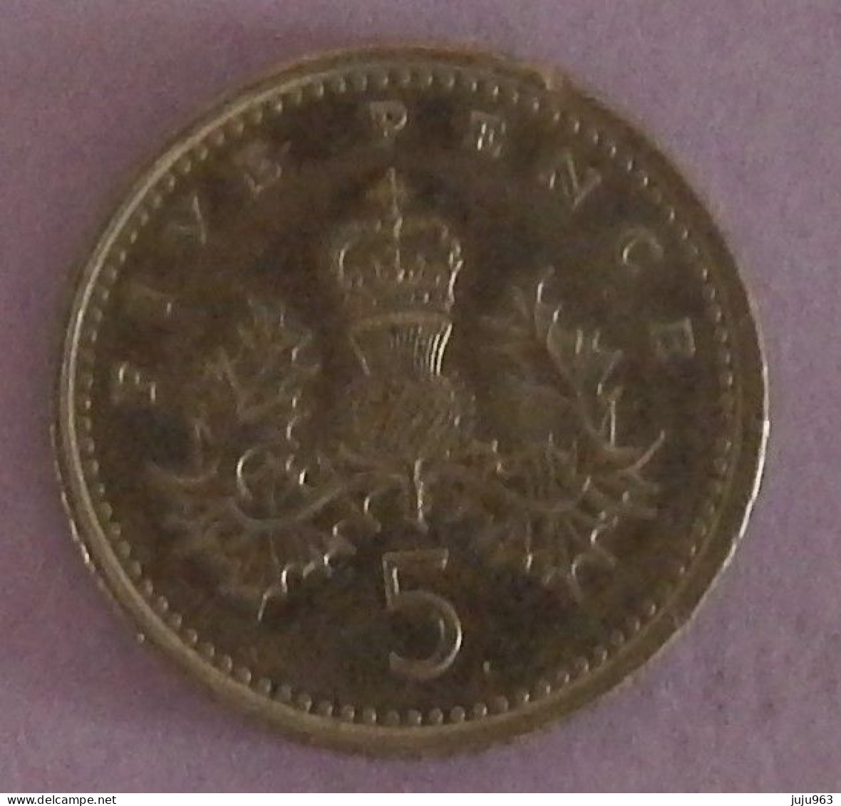 GRANDE BRETAGNE 5 PENCE ANNEE 1992 VOIR 2 SCANS - 5 Pence & 5 New Pence