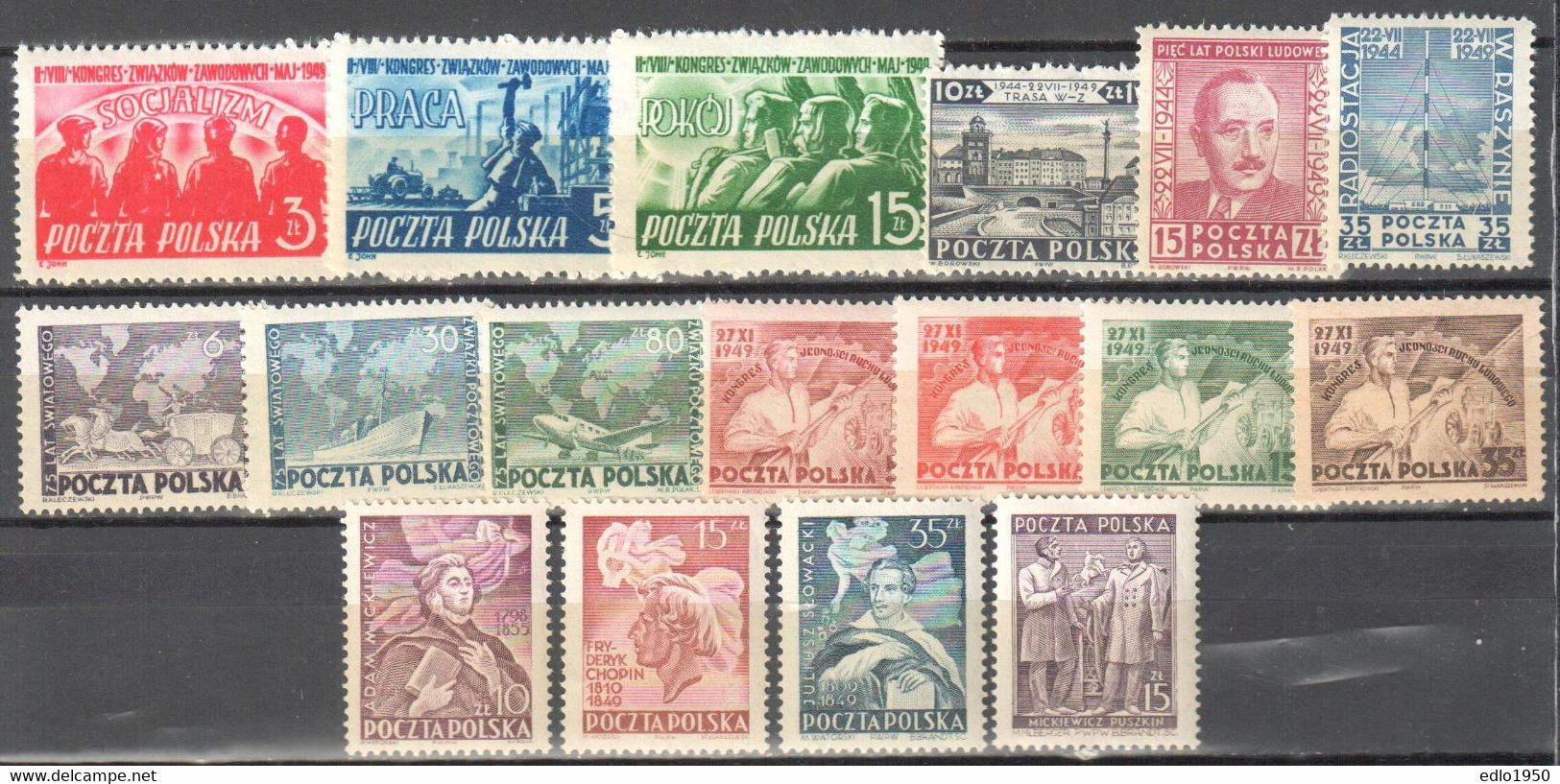 Poland 1949 - Complete Year Set - MNH(**) - Postfrisch - Años Completos