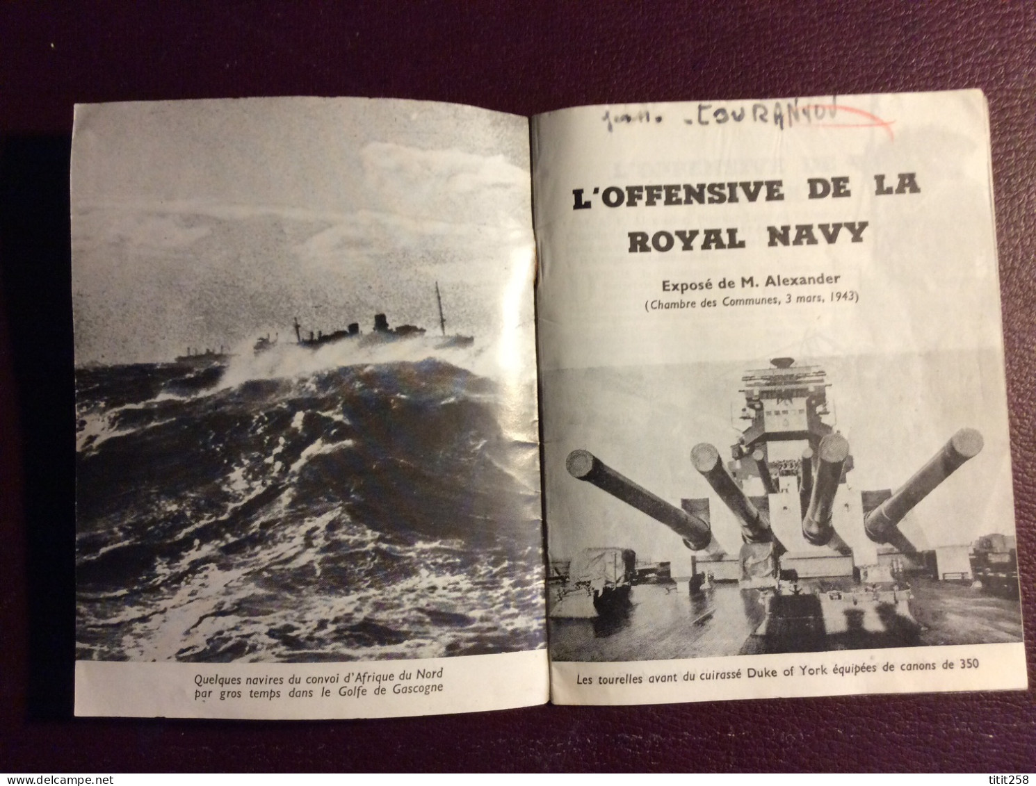 Mini Livret L'offensive de la Royal Navy . Bateau Sous Marin