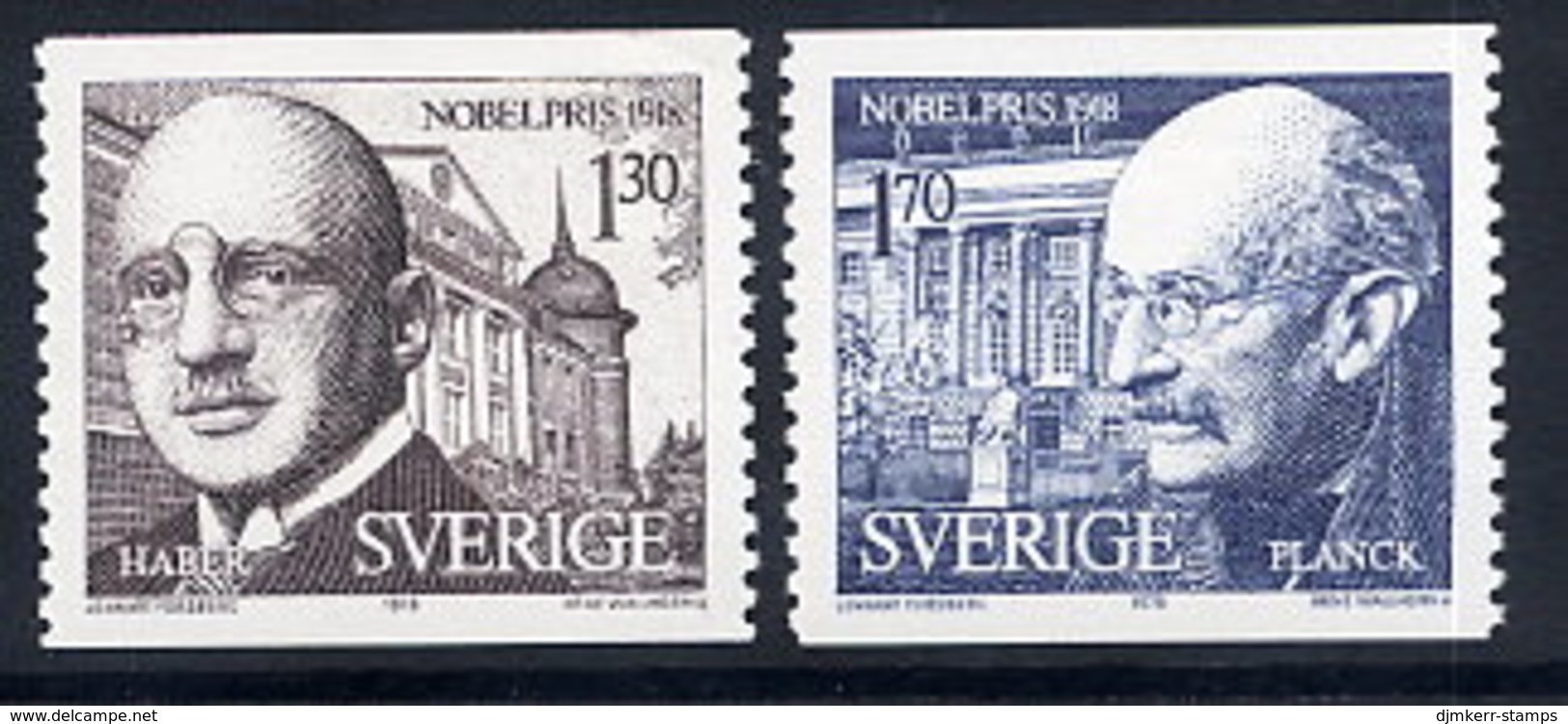 SWEDEN 1978 Nobel Prizewinners MNH / **.  Michel 1051-52 - Unused Stamps