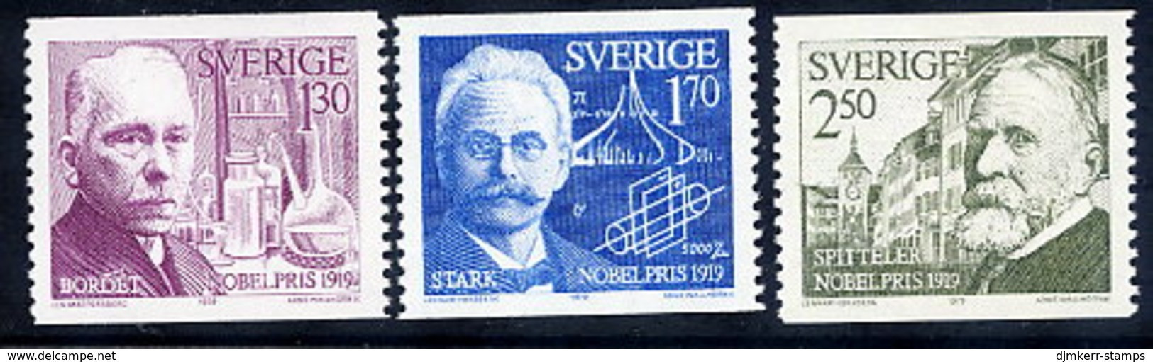 SWEDEN 1979 Nobel Prizewinners  MNH / **.  Michel 1093-95 - Nuovi