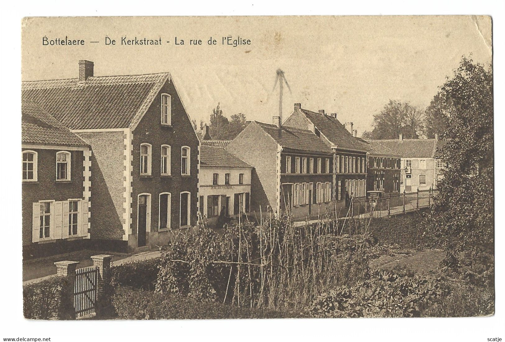Bottelaere   -   De Kerkstraat   -    1933    Antwerpen - Merelbeke