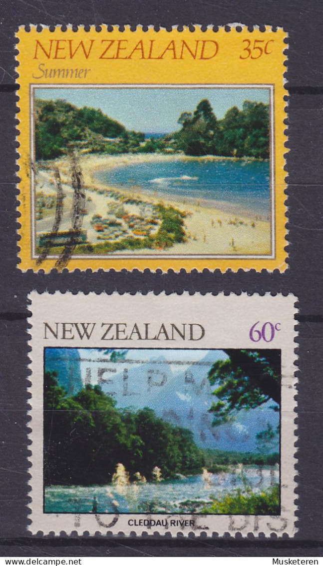 New Zealand 1981/82 Mi. 825, 845 Landschaften - Gebruikt