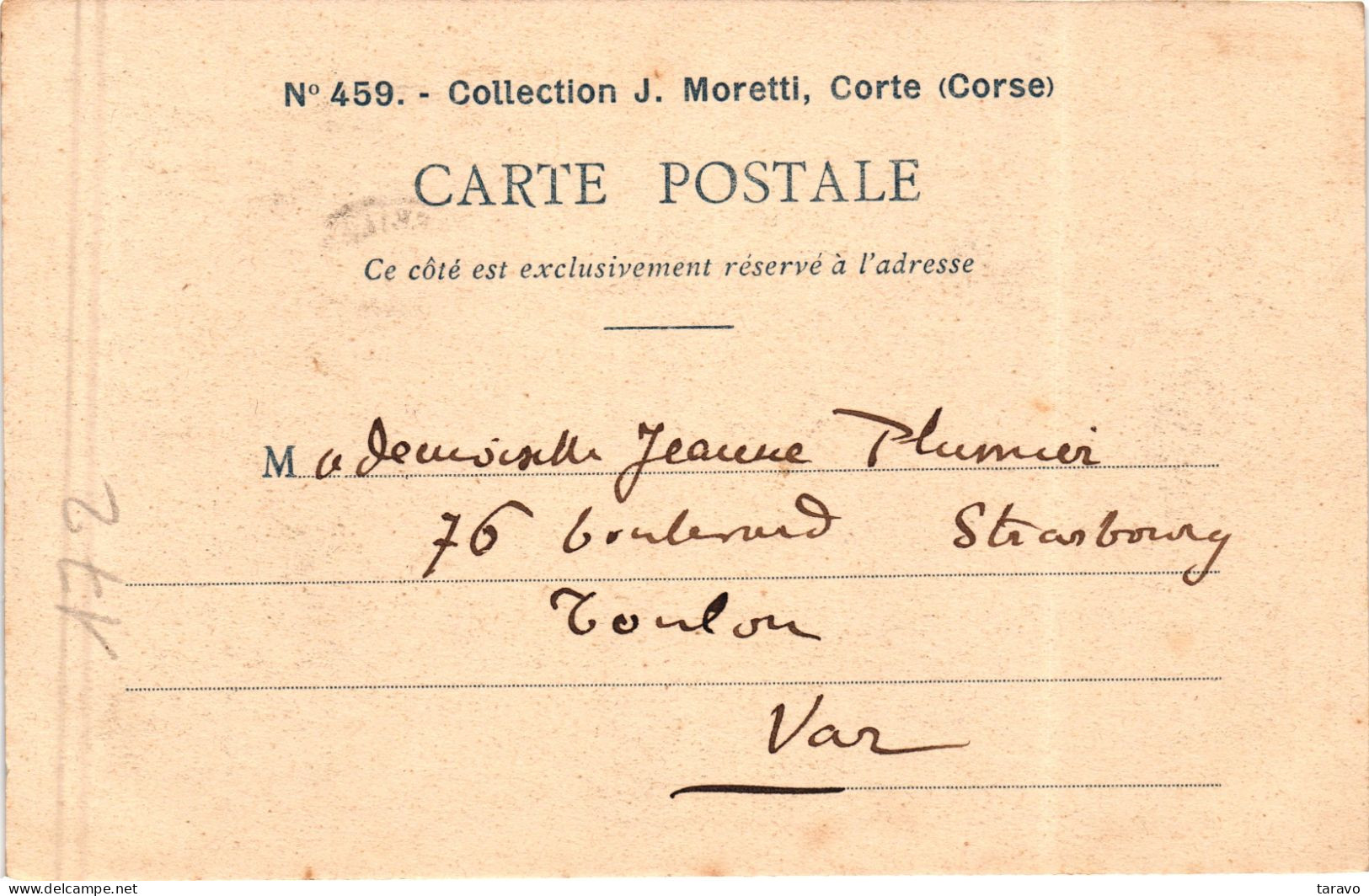 CORSE - AJACCIO - Cours Napoléon, Quatre Cavaliers Précédant Un Attelage Devant La Préfecture J. Moretti 1905 - - Ajaccio