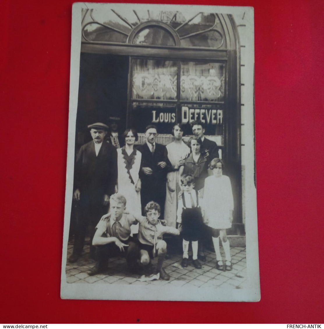 CARTE PHOTO DEVANTURE BELGIQUE ? LOUIS DEFEVER - Zu Identifizieren