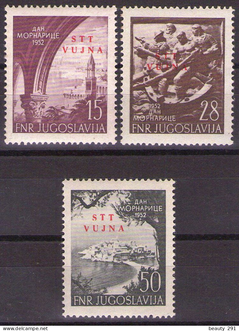 ITALIA - Trieste-Zona B -1952  Mi 76-78 - MNH**VF - Mint/hinged