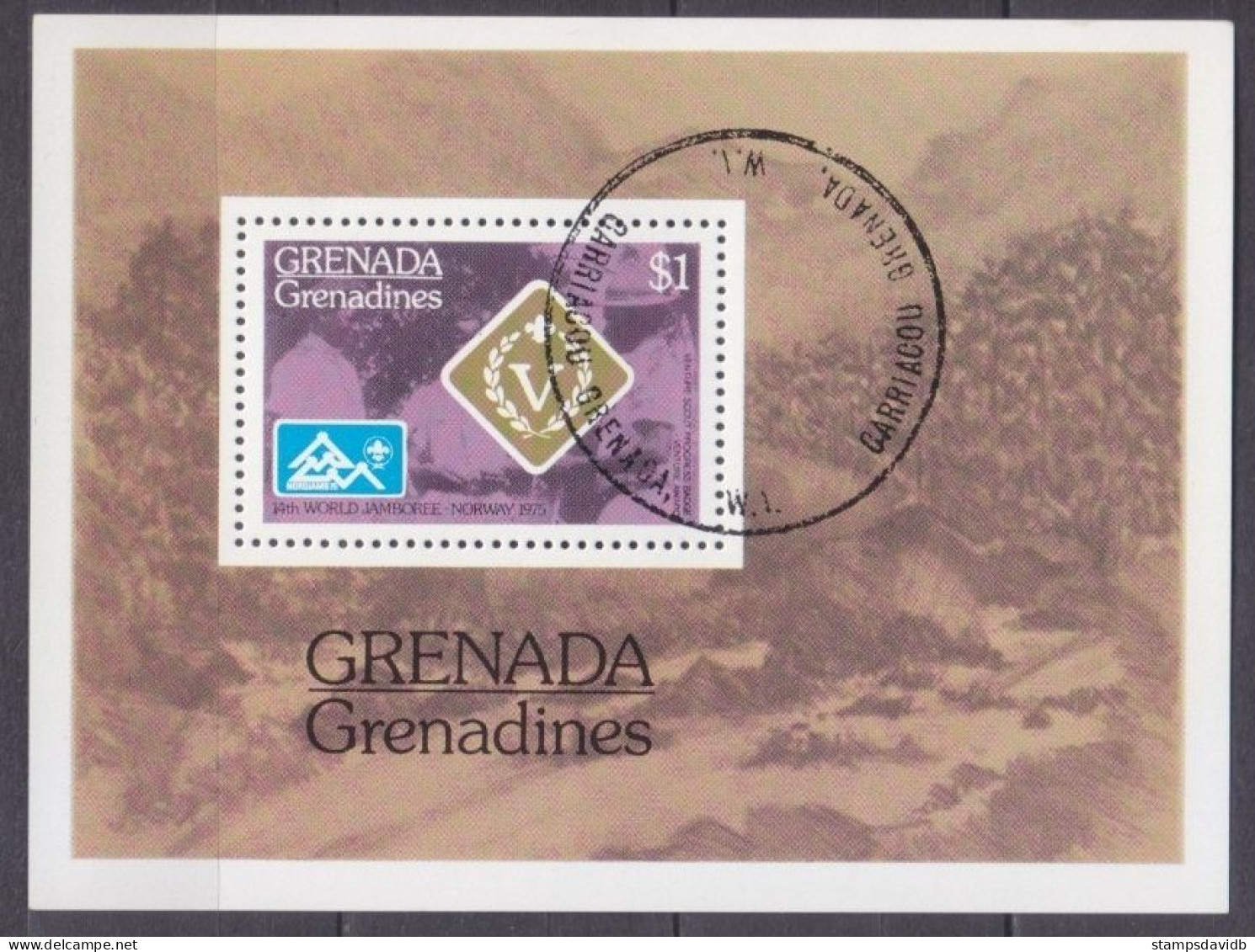 1975 Grenada Grenadines 94/B11 Used World Scout Jamboree - Used Stamps