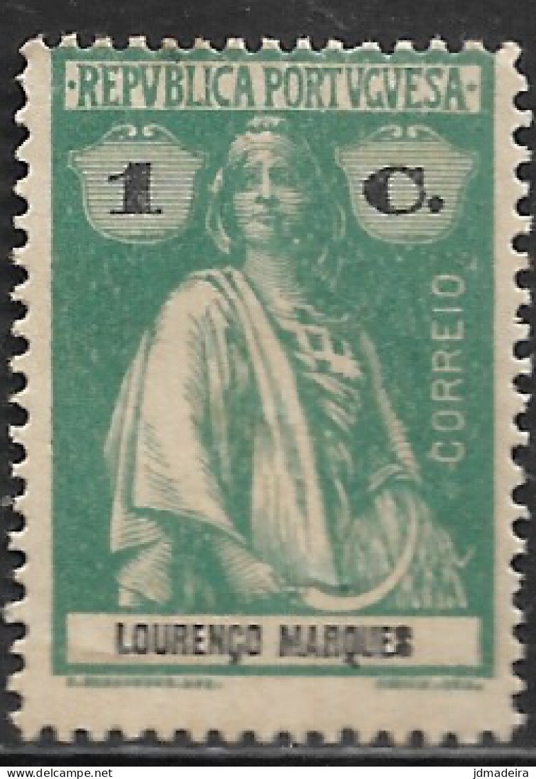 Lourenco Marques – 1914 Ceres Type 1 Centavo Liso Paper Used Stamp - Lourenzo Marques