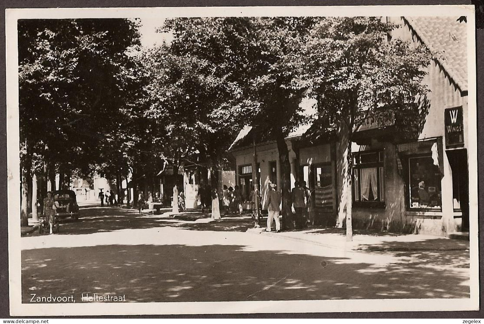 Zandvoort - Haltestraat - Straatbeeld 1955 - Zandvoort