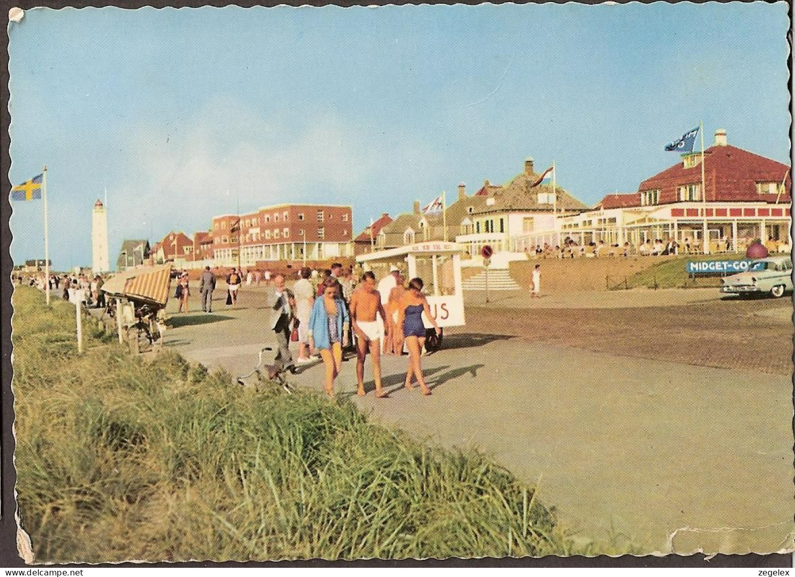 Noordwijk Aan Zee - Wilhelmina Boulevard Met Vuurtoren - 1959 - Noordwijk (aan Zee)