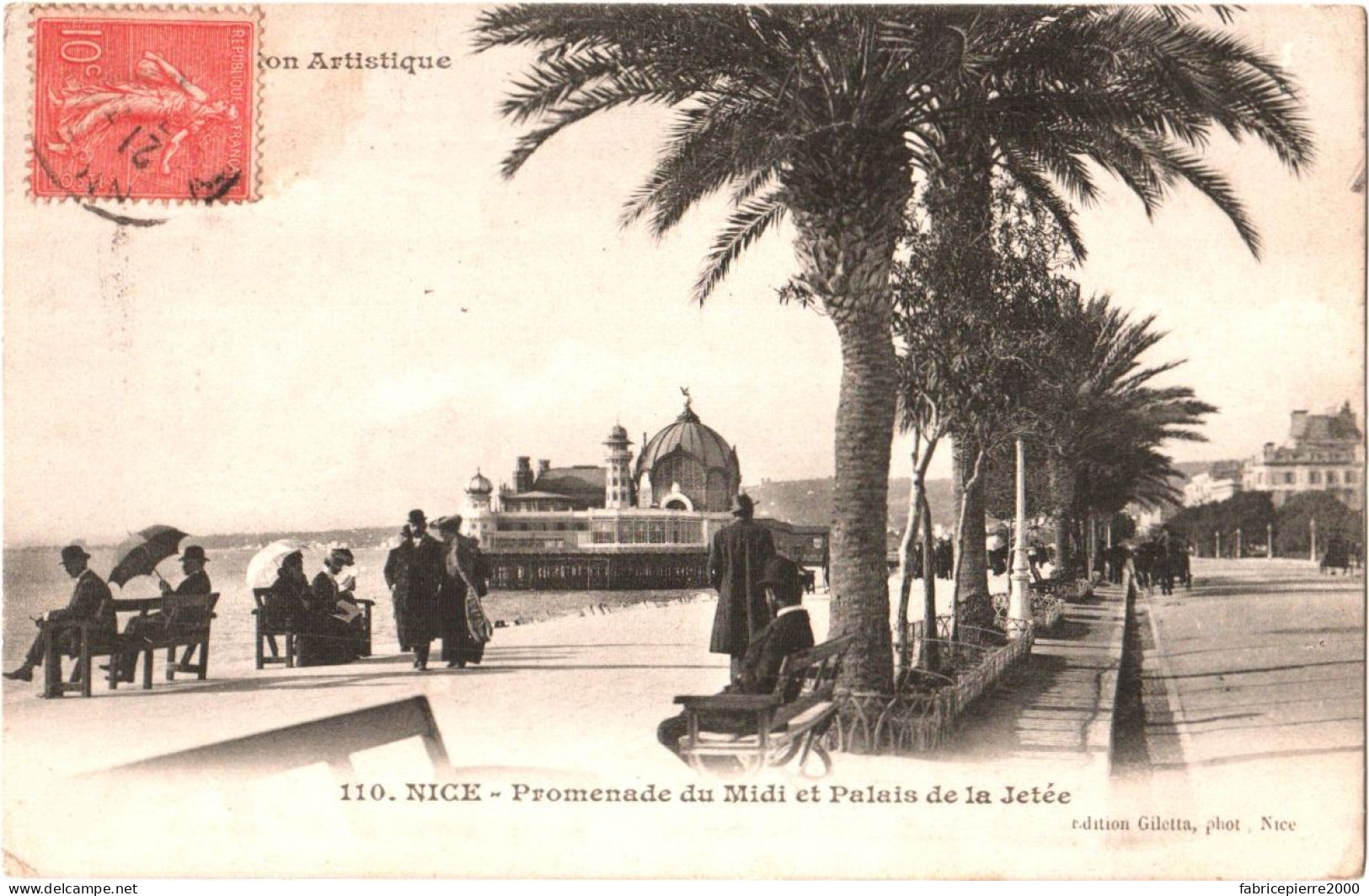 CPA 06 (Alpes-Maritimes) Nice - Promenade Du Midi Et Palais-Casino De La Jetée TBE éd. Giletta à Nice - Casinos