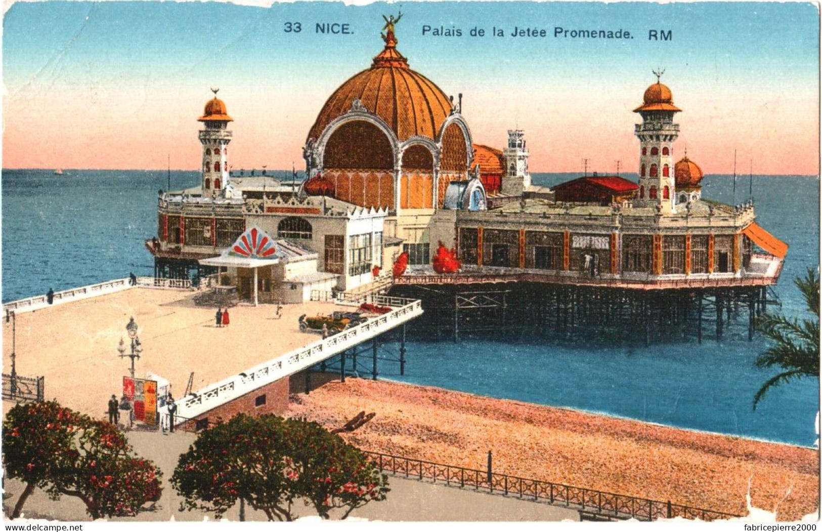 CPA 06 (Alpes-Maritimes) Nice - Palais-Casino De La Jetée-Promenade. Couleur. éd. RM Rostan & Munier à Nice - Casinos