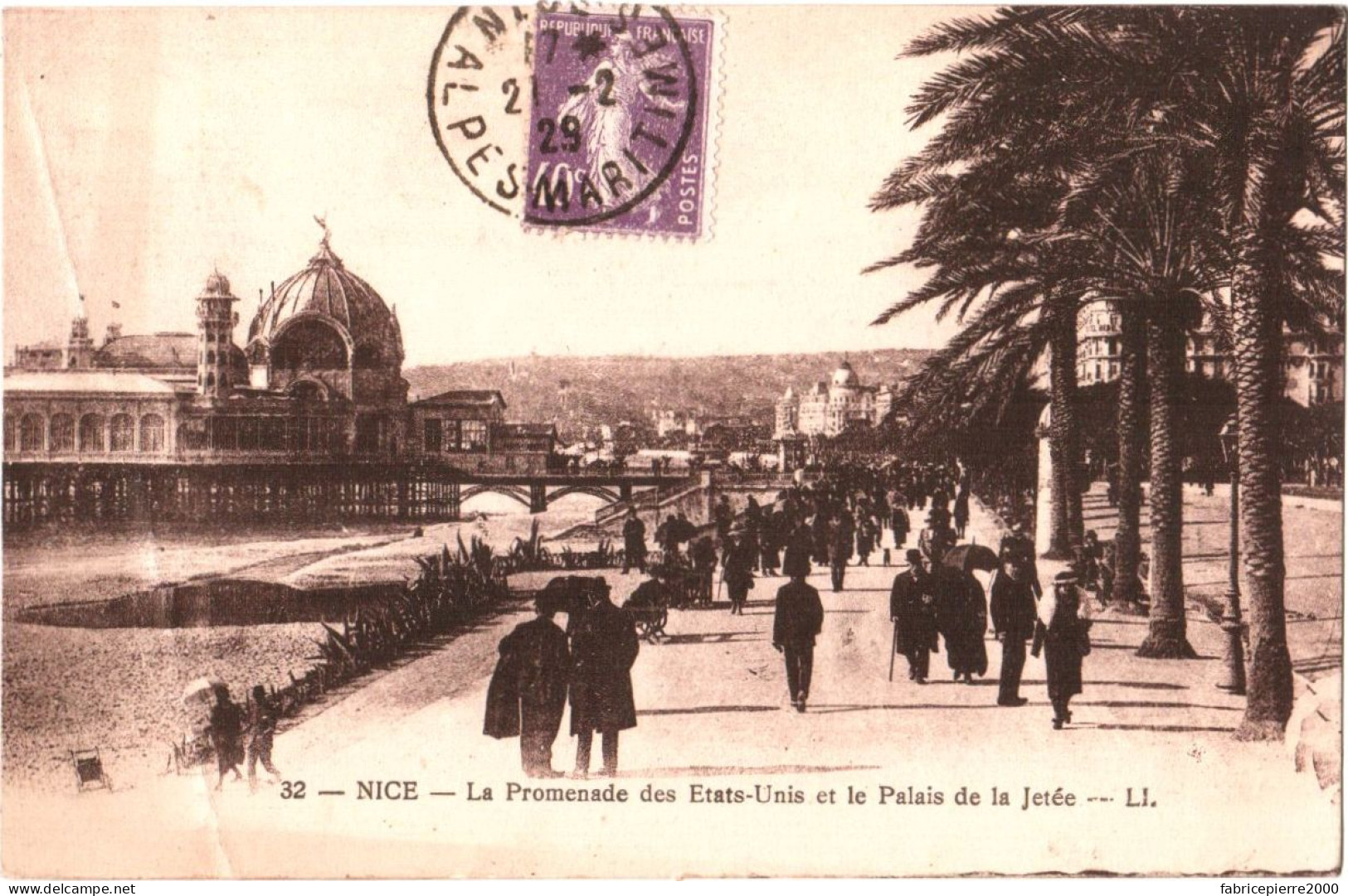 CPA 06 (Alpes-Maritimes) Nice - La Promenade Des Etats-Unis Et Le Palais-Casino De La Jetée  - Casinos