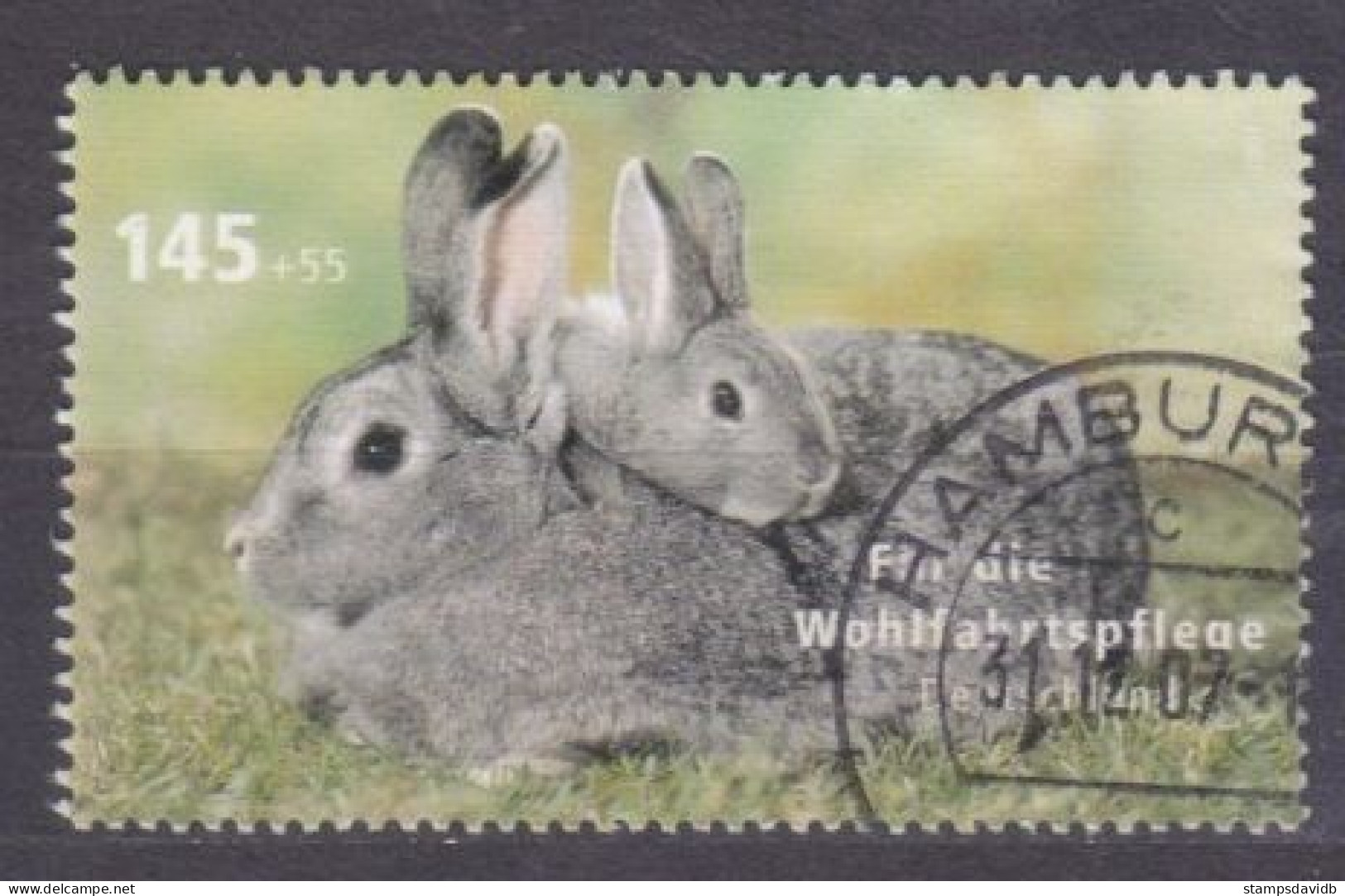 2007 Germany 2633 Used Fauna 4,00 € - Rabbits