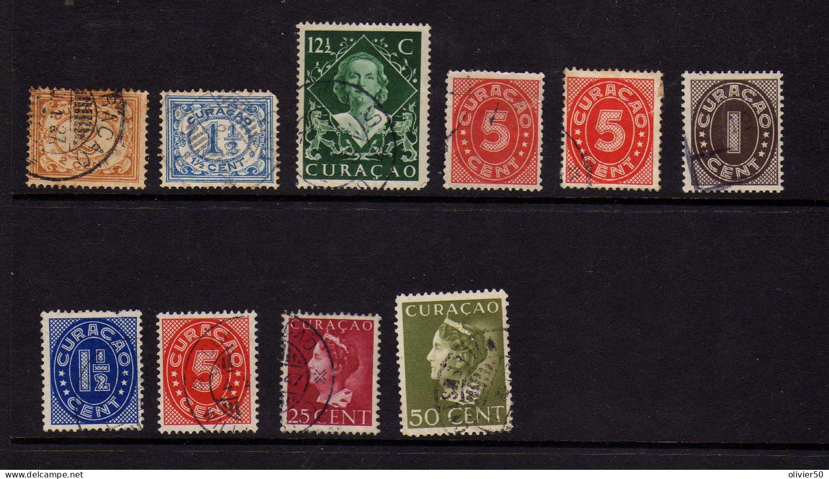 Curacao (1915-48)  - Reine Wilhelmine - Oblit - 23 Val. - Curaçao, Nederlandse Antillen, Aruba